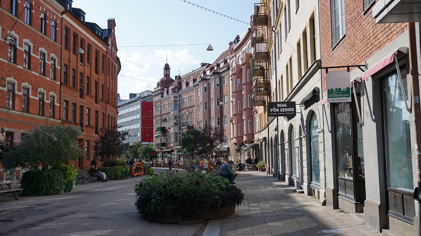 Stadsgata i Malmo